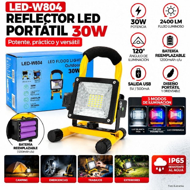 &ua PANEL LED FOTOGRAFIA MULTIUSO LED-W804